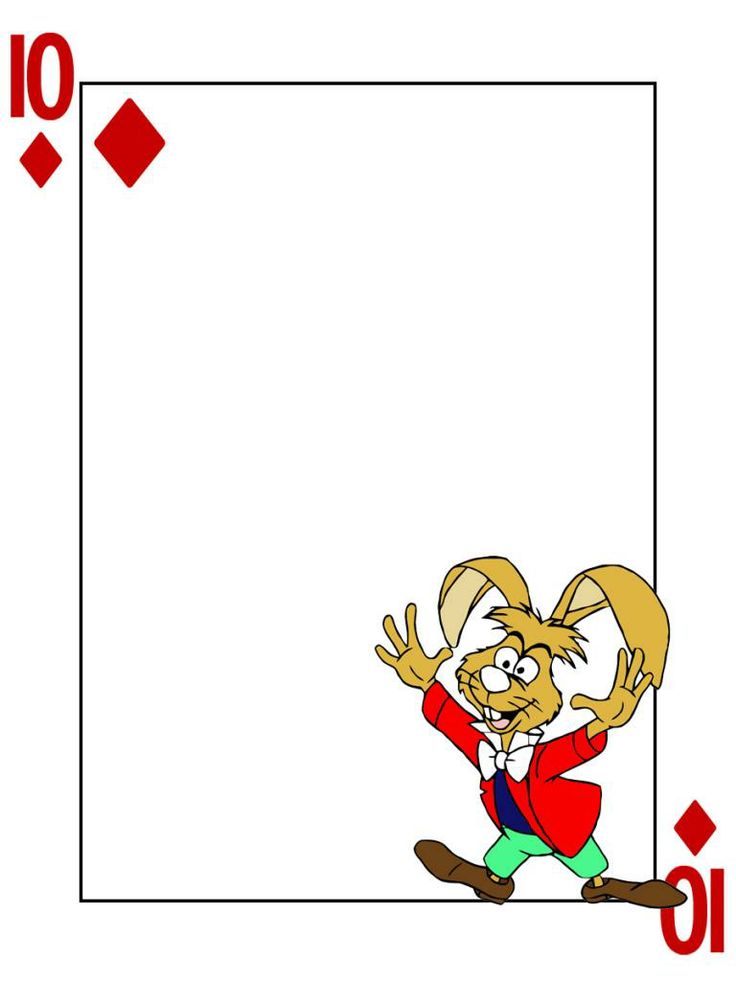 Journal Card - March Hare - Alice in Wonderland - Playing Card - 3x4 photo dis_573_MarchHare_playingcard_3x4.jpg
