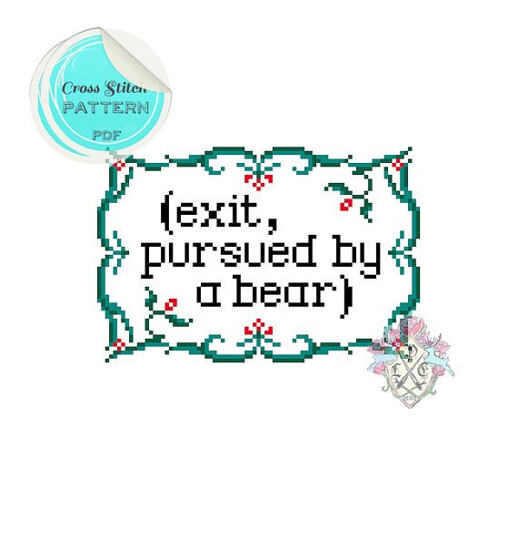 This only. Only maybe silly Hamlet lines. Or even lots of PTerry quotes. Crap, I'm gonna get sucked into cross stitch, aren't I?
