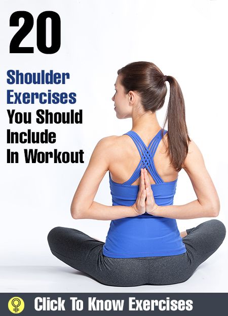 Top Shoulder Exercises: mprove their range of motion; and sculpt those sexy shoulders.