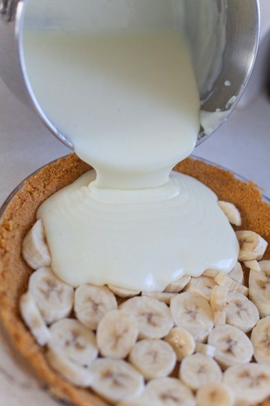 Old Fashioned Banana Cream Pie. The pie turned out fabulously. Nice, creamy and not overly banana-y, just the perfect amount.