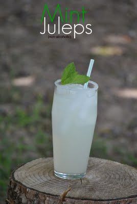 I'm so excited I've found a non-alcoholic Mint Julep recipe. The KYDerby may be over but, calm and stay classy always!