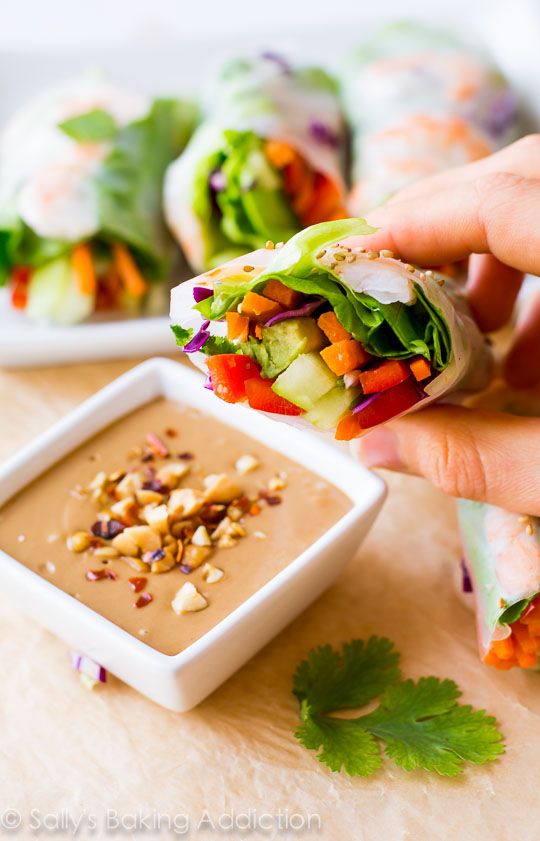 Homemade Fresh Summer Rolls with Easy Peanut Dipping Sauce are healthy, adaptable, and make a wonderful light dinner, lunch, or appetizer. Here's exactly how I make them.