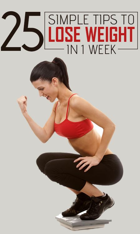 25 Simple Tips To Lose Weight In 1 Week #weightloss