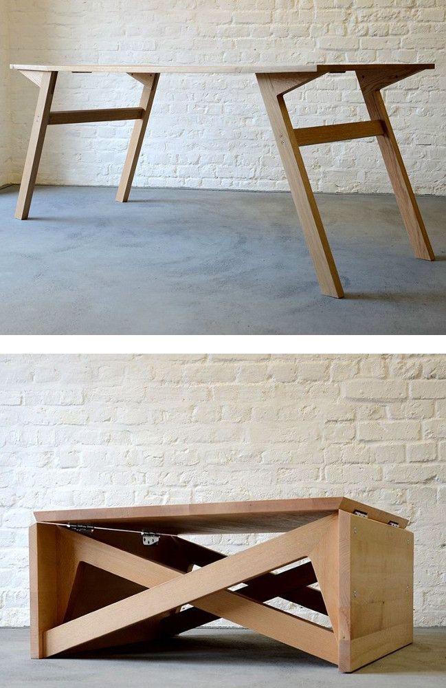 Wooden coffee table MK1 TRANSFORMING by Duffy London