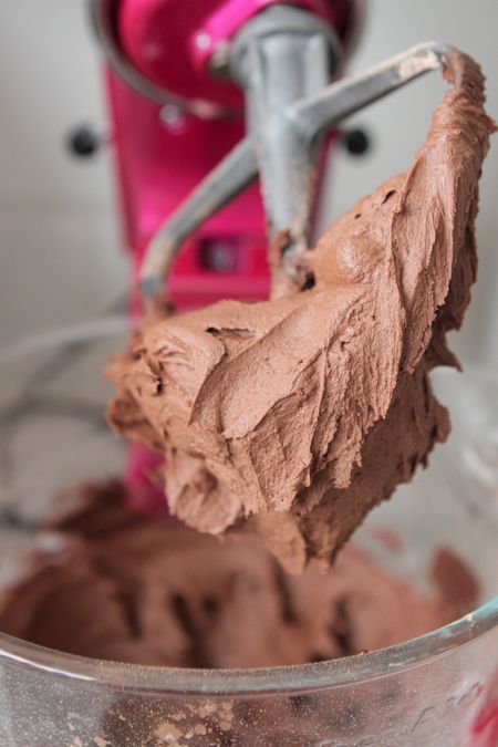 Double Chocolate Buttercream Frosting! #frosting #buttercream #chocolate #recipe