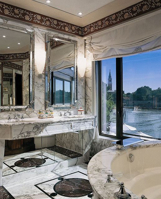 Luxury master bath bathroom  marble
