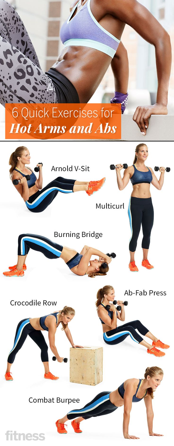 A 20-Minute Workout for Hot Arms and Abs