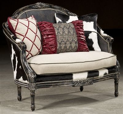 Rodeo chic settee, Luxury fine home furnishings and high quality furniture for any home decor