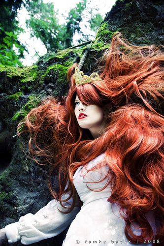 long red hair