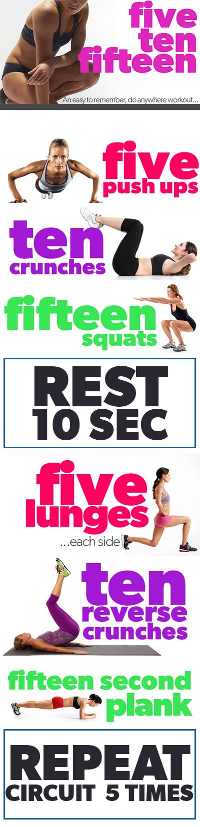 The FIVE-TEN-FIFTEEN Circuit Workout!