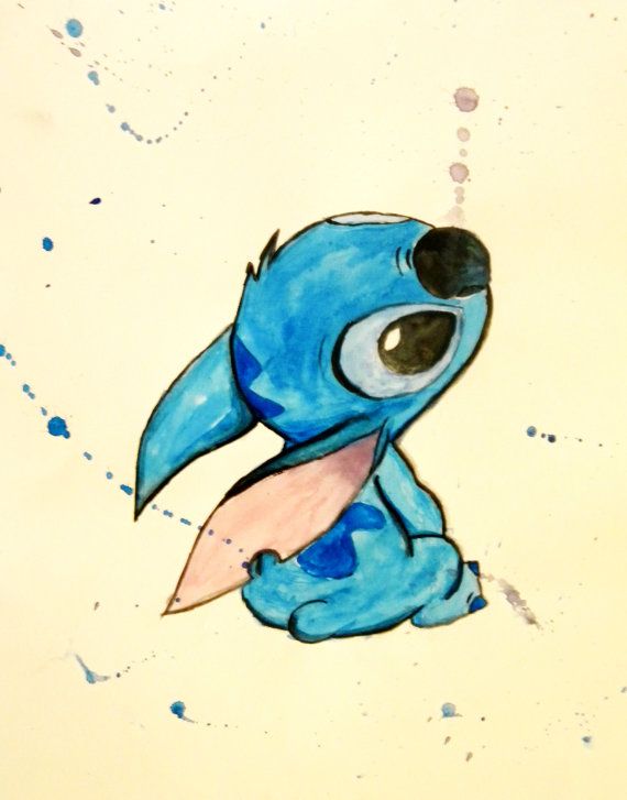 Disney's Stitch painting by IntoTheOpenAir on Etsy, $15.00