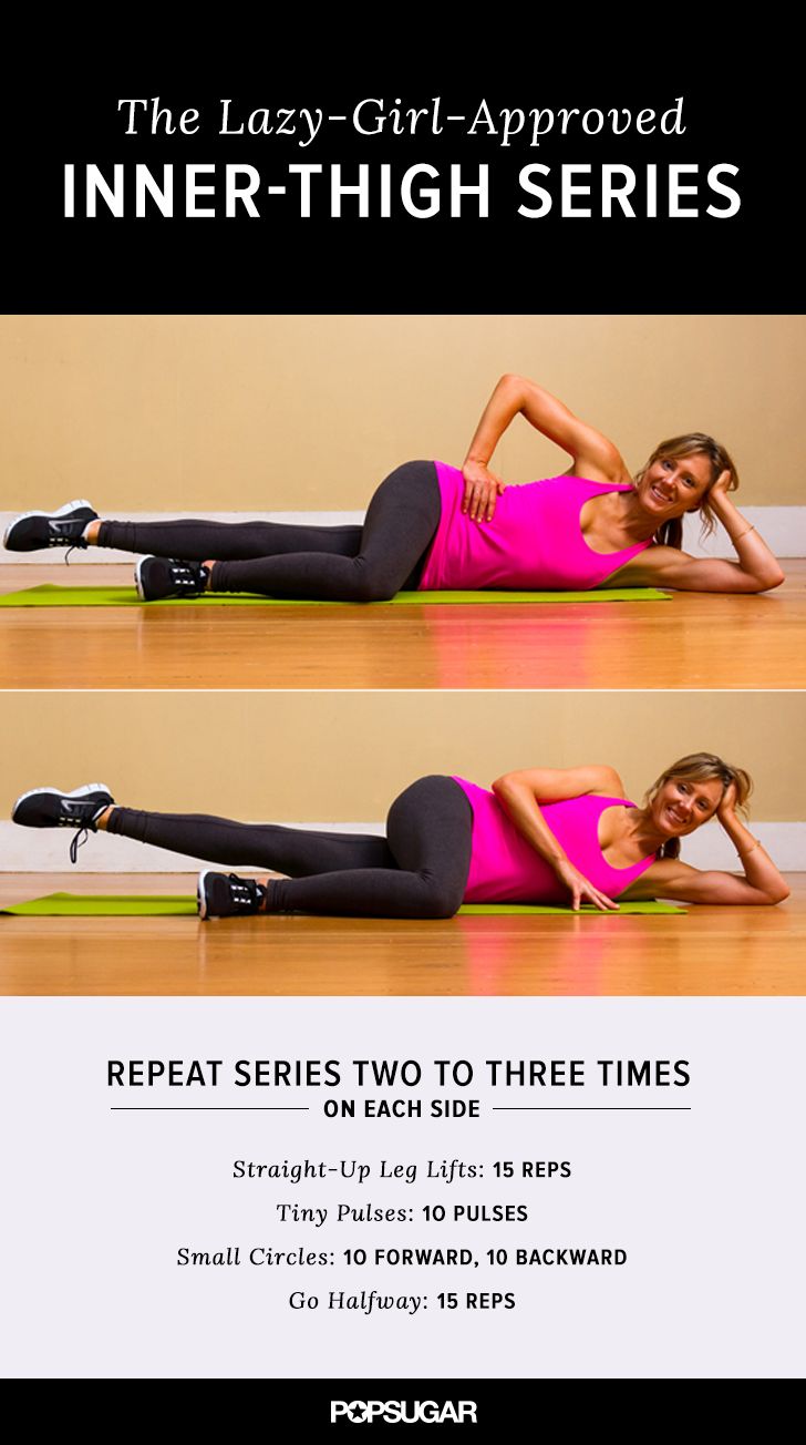 Lay down and feel a serious burn with this easy-to-follow and effective inner-thigh series. It will make those muscles shake!