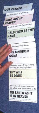 Foldable "Our Father" prayer