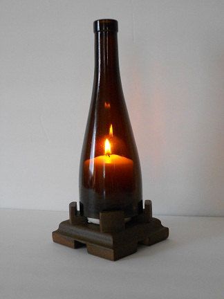 Wine Bottle Lantern