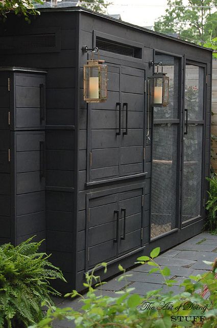 "An amazing chicken coop by The Art of Doing Stuff." I'd live in this .