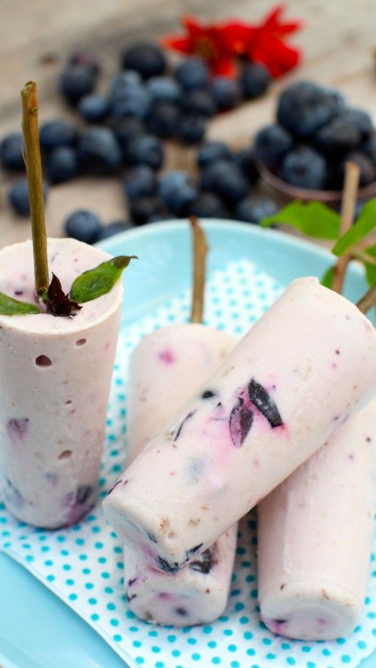Blueberry Coconut  ~ So pretty and healthy!