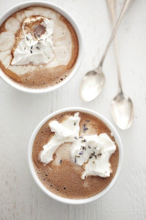 lavender hot chocolate #planetblue