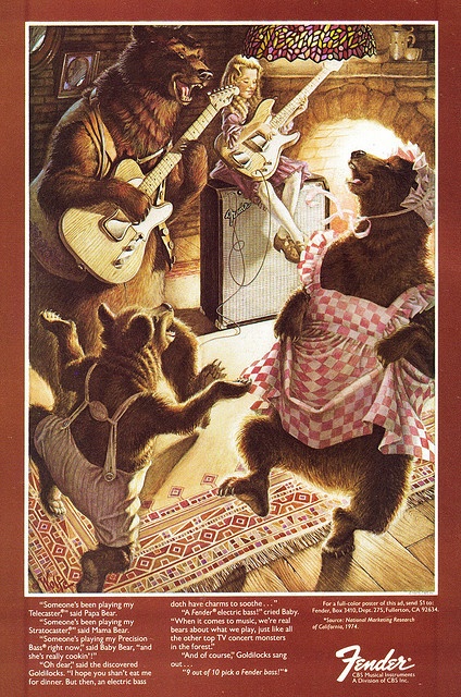 Fender guitar ad 1975