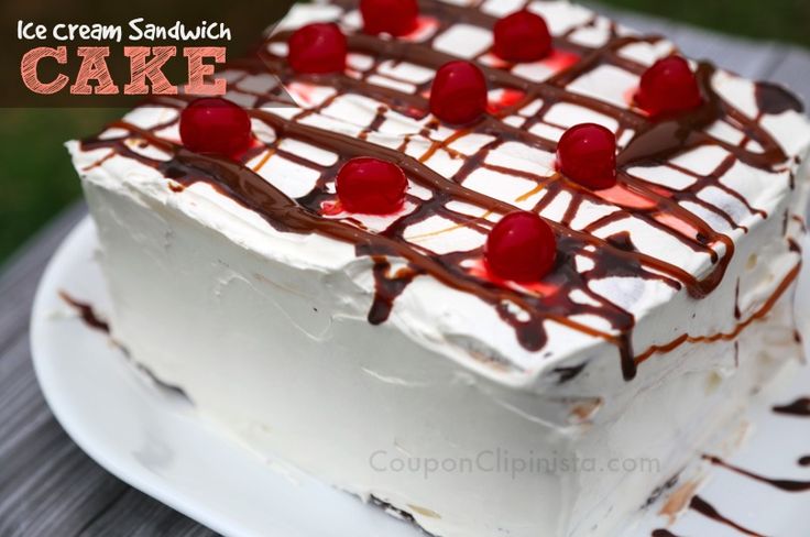 Ice Cream Sandwich Cake (NO BAKE!)