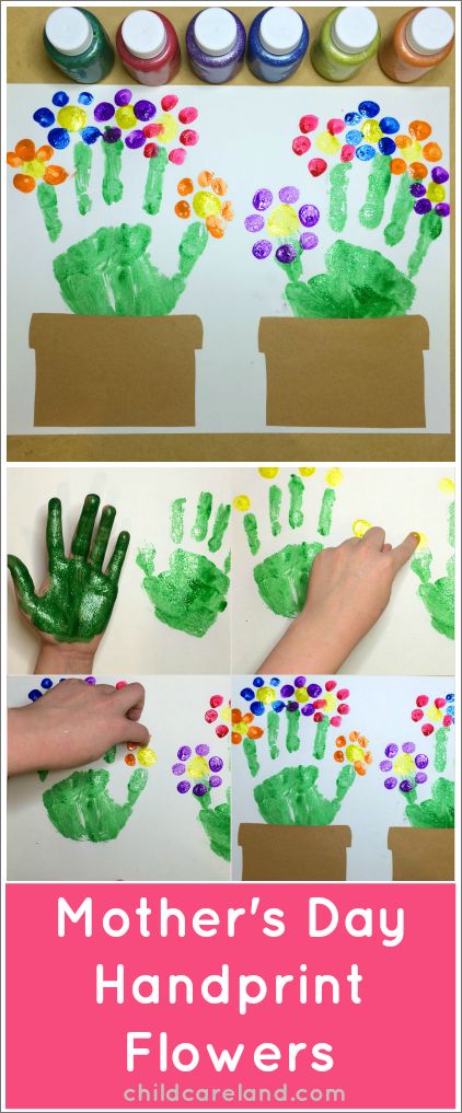 ther's Day Handprint Flowers ... love these!!