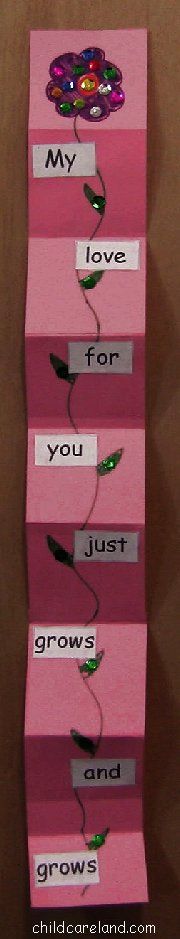 childcareland blog: Easy To Make Mother's Day Card