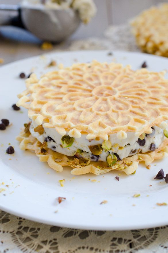 Cannoli Ice Cream Sandwich