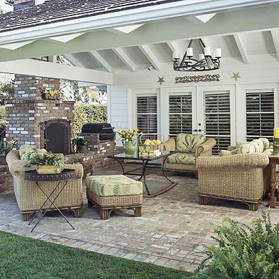 Create an Outdoor Room love the comfortable outdoor room so great for Arizona desert climate