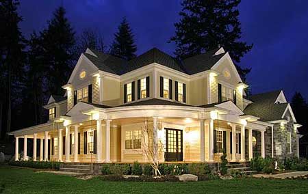 Love, love, love this house! Looking at the floor plans I love everything down to the wrap around porch!