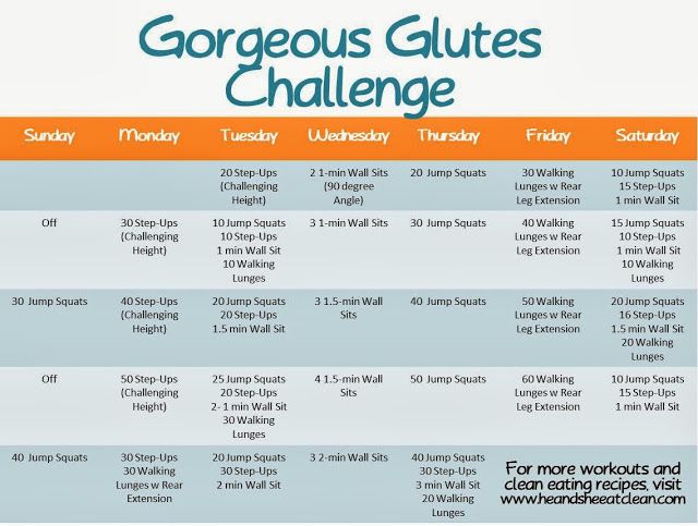 October's Challenge is here! The Gorgeous Glutes Challenge! It takes one month and about 5 minutes to complete, especially in the beginning! #fitness #challenge #workout #exercise #monthlychallenge #focus #heandsheeatclean