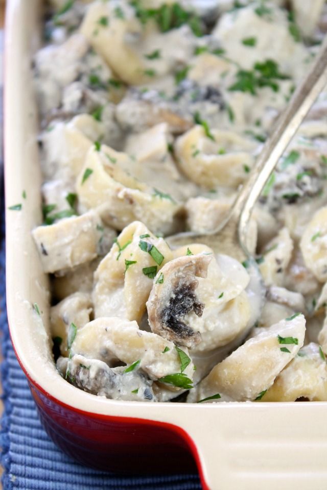 Chicken mushroom tortellini