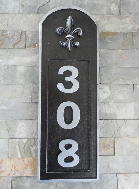 Fleur De Lis House Numbers
