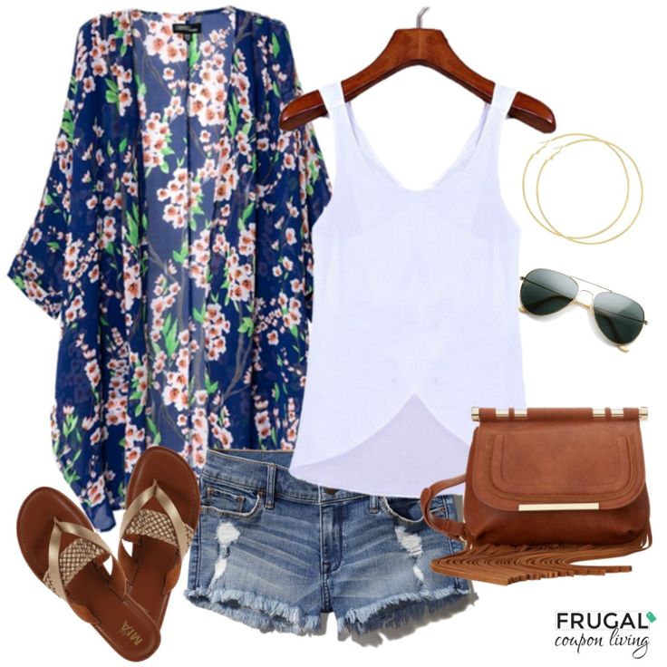 Add a Kimono to your Spring Look! We love this Polyvore Outfit of the Day! Frugal Fashion Friday Kimono Cardigan Boho Outfit on Frugal Coupon Living.