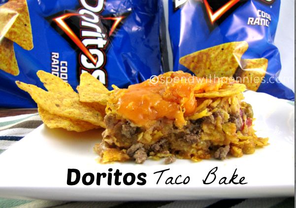 Love it?  Pin it!  (Just click the photo) Follow Spend With Pennies on Pinterest for more great recipes! I can't tell you how much my kiddos LOVED this dinner… although, Doritos for dinner is pretty fun for anyone! ;) Any flavor of Doritos will work..