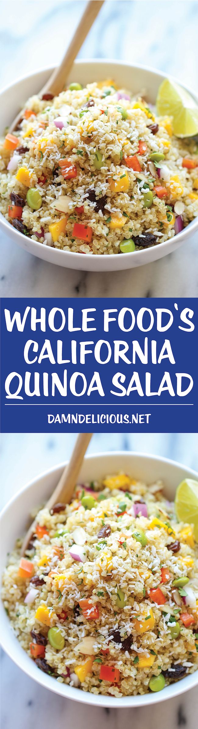 Whole Food's California Quinoa Salad - A healthy, nutritious copycat recipe that tastes 1000x better than the store-bought version!