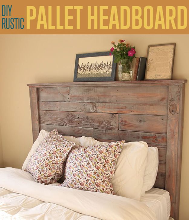 Want to know how to make a headboard? Pallets are easy to work with and making a pallet headboard would make a great bedroom decor. Make this for your bed!