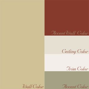 Accent Colors for Red Brick | Steel Lily Design: The Red Accent Wall