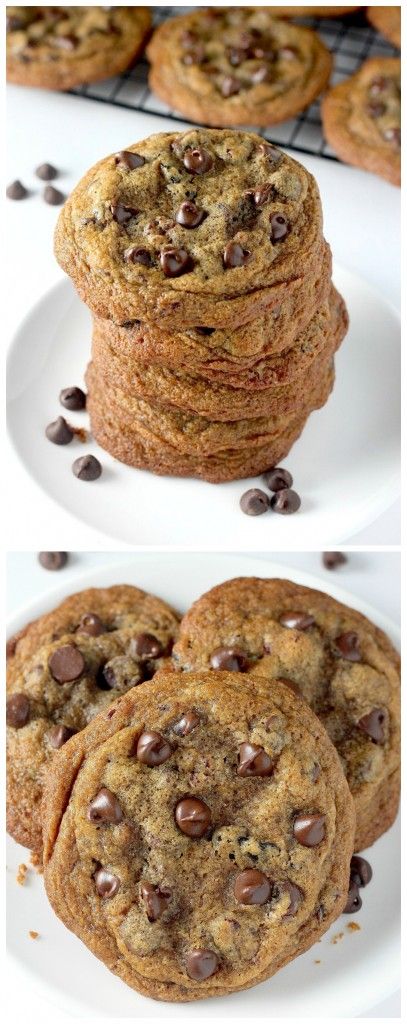 Greek Yogurt Chocolate Chip Cookies - made with Whole wheat flour, Greek yogurt, and Coconut Oil! YUM.