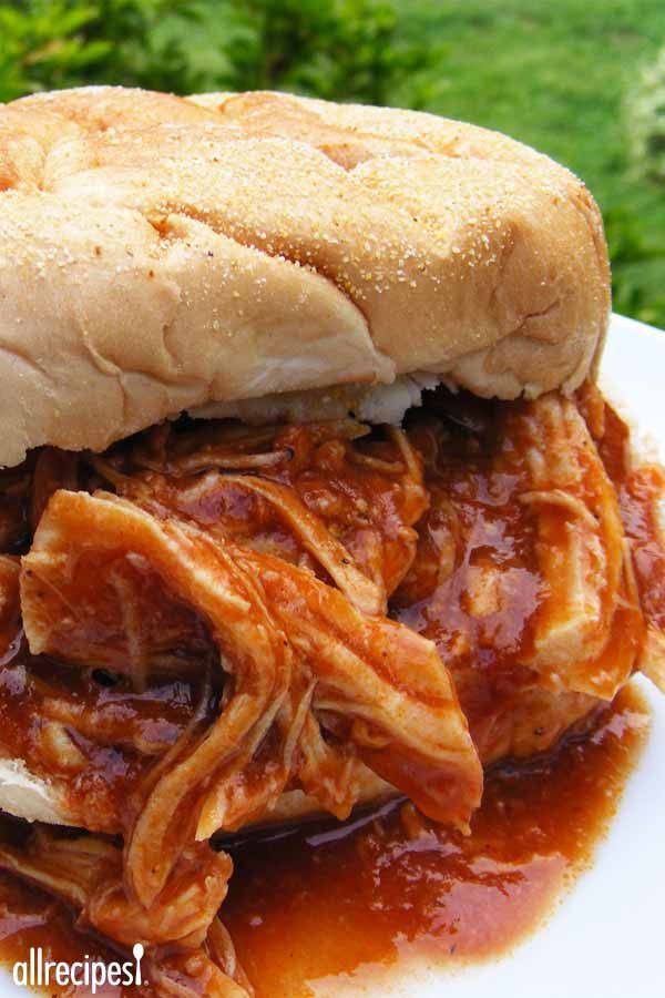 Zesty Slow Cooker Chicken Barbecue | "This recipe is awesome! It was a huge hit with my family."