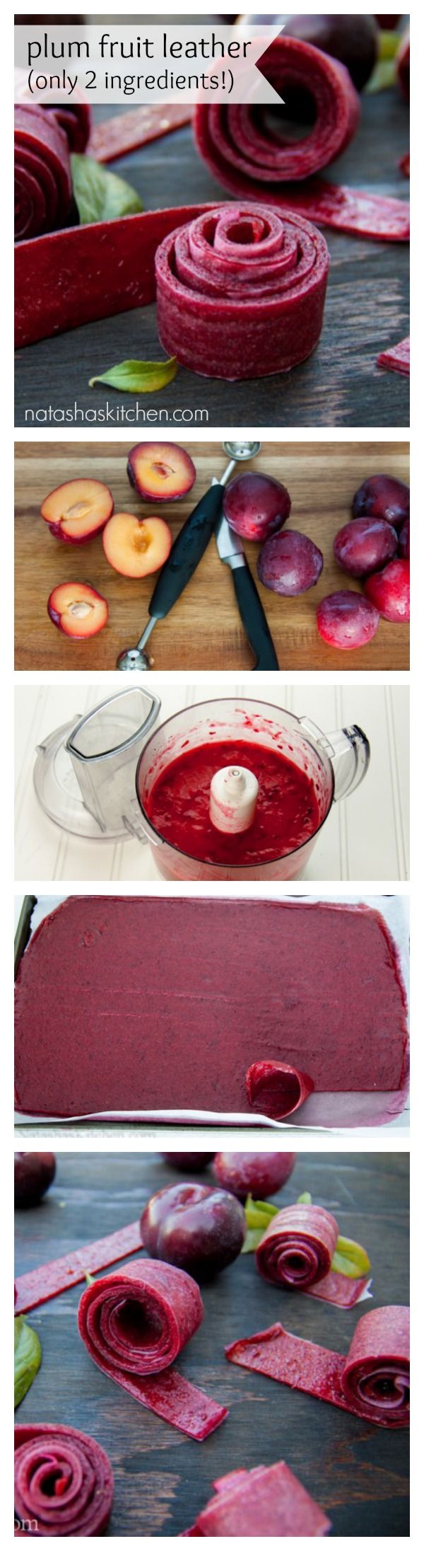 A simple and healthier fruit leather recipe with just 2 ingredients!