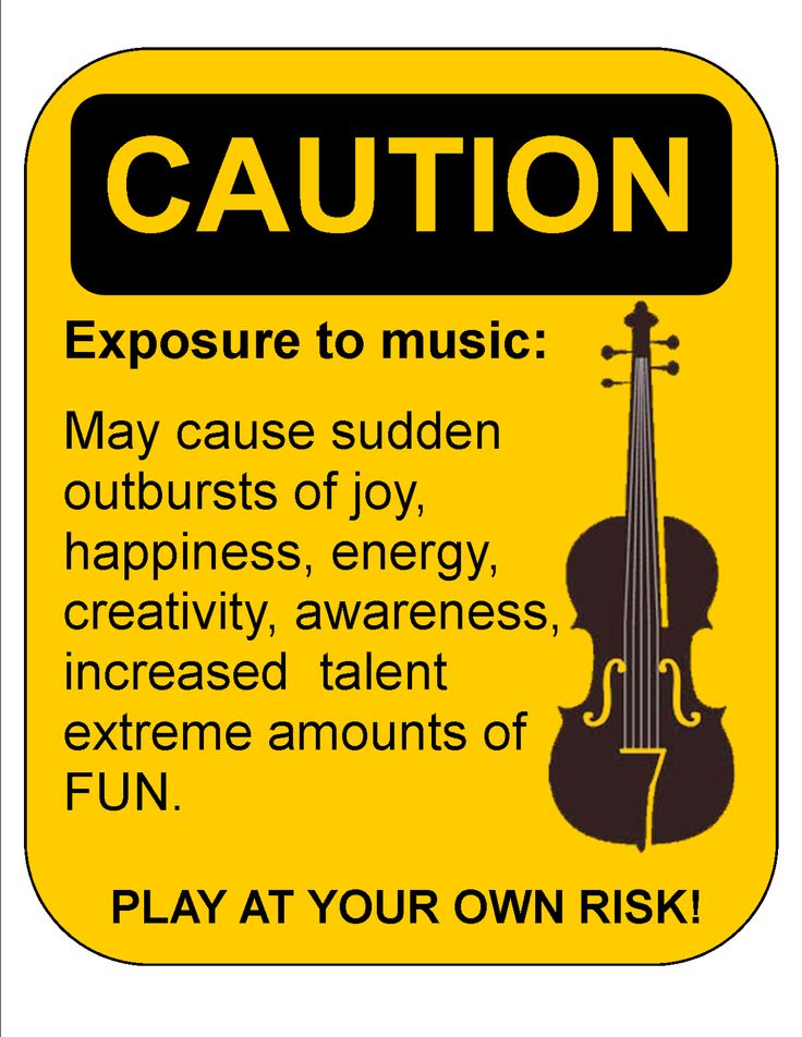 Orchestra Classroom Ideas: Orchestra Sign - CAUTION