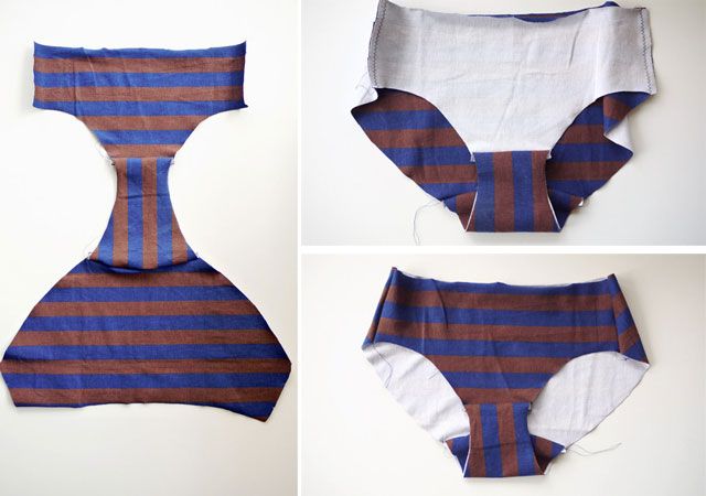 Tutorial for sewing your own knickers. I love this as I prefer full coverage knickers but they are usually only available in granny styles. Now I can make them in stretch lace and all kinds of pretty fabrics.