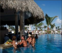 Out Side Island Pool @ the Hard Rock Punta Cana....I can't wait for Joe and I to be sitting here...