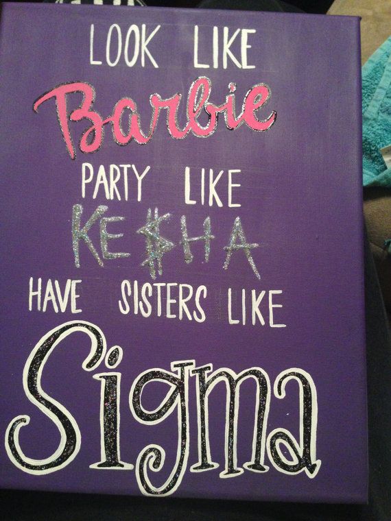Tri Sigma canvas- #diy #sorority #crafts #greek #gifts