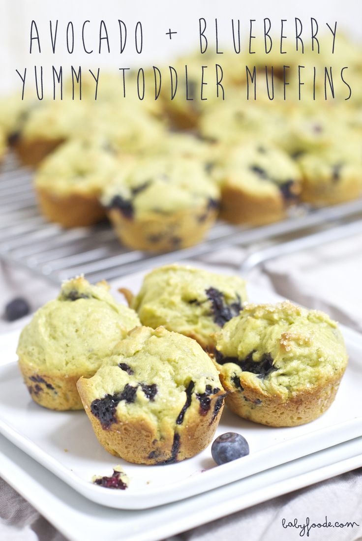 Avocado + Blueberry Yummy Toddler Mini Muffins — Baby Food-e | organic baby food recipes to inspire adventurous eating