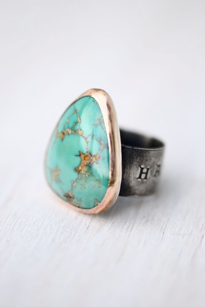 Ring - Nevada Fox Turquoise - Sterling Silver