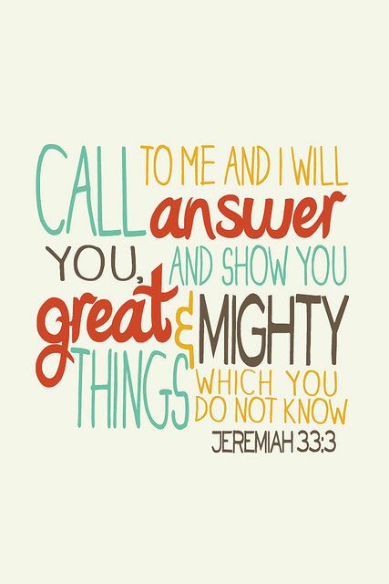 jeremiah 33:3