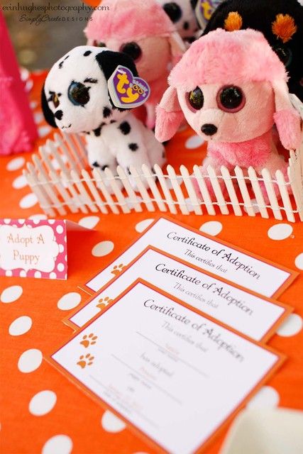 Adopt A Puppy Party (give birthday girl/boy an actual puppy as surprise at end) *for your own kids only -- if I thought I could handle another dog this would be a cute idea.