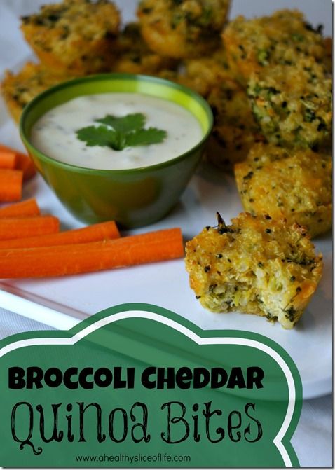 unchkin Meals: Broccoli Cheddar Quinoa Bites