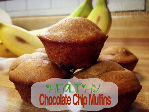 Healthy Chocolate Chip Mini Muffins