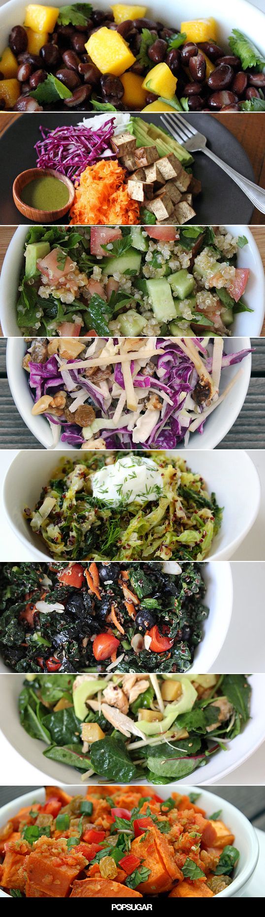 All 25 of these nutrient-dense salads support weight-loss goals, fuel the body, and satisfy your taste buds with their fresh flavors and healthy ingredients. #weightloss #cleaneating #skinny #healthy